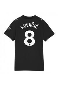 Manchester City Mateo Kovacic #8 Jalkapallovaatteet Naisten Vieraspaita 2025-26 Lyhythihainen